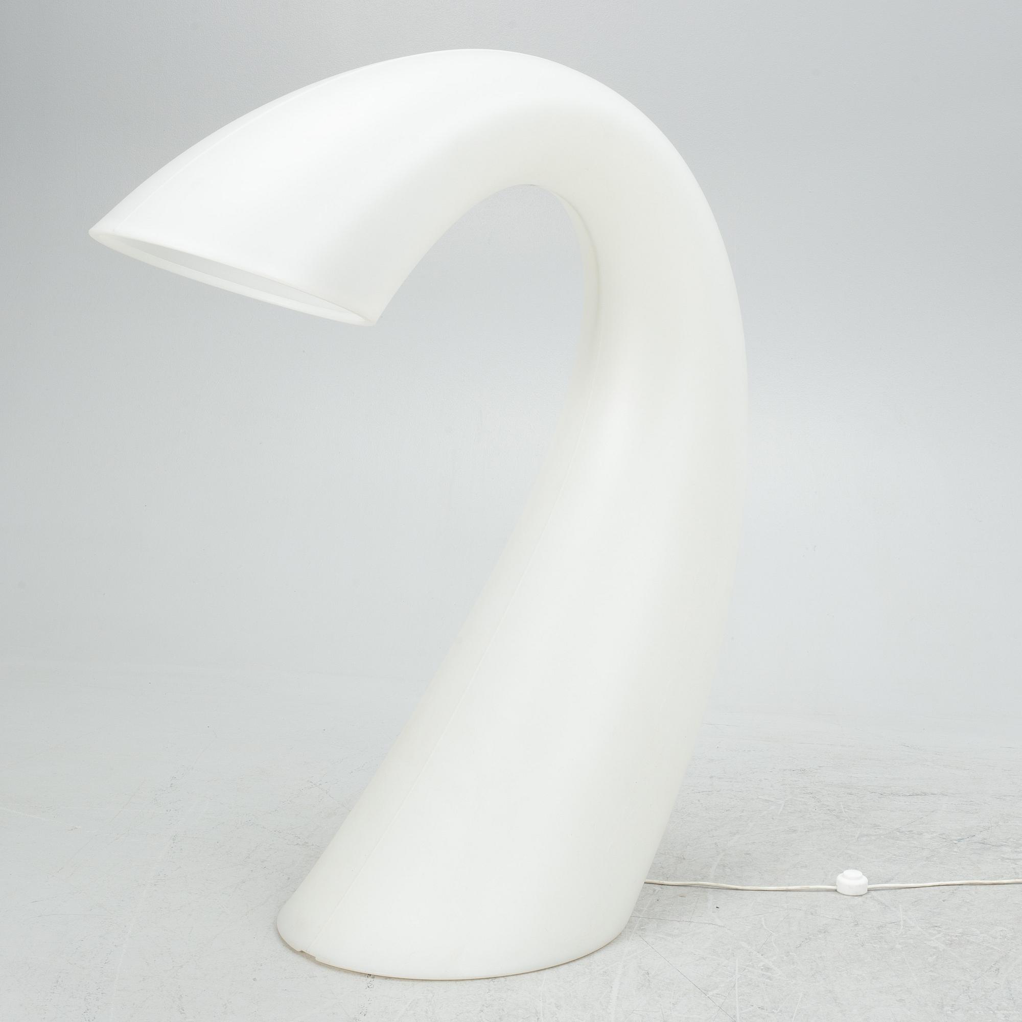 Eero Aarnio, a "Swan XL" floor lamp, Martela, Finland, 21st century.
