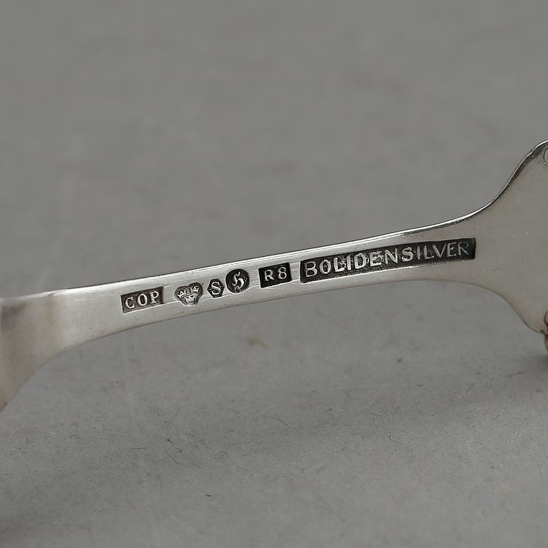 PARTI SILVER, 58 delar, mestadels 1900-talets mitt. Vikt ca 715 g.