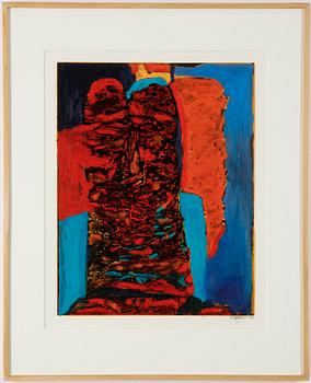 Rolf Hanson, oil on print, signed and dated -93.