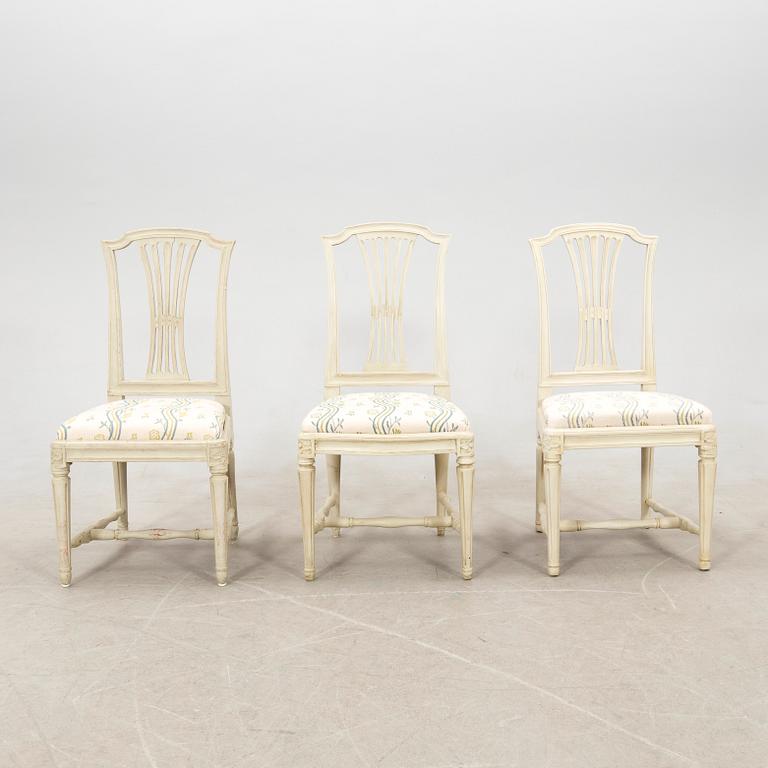 Chairs 7 pcs Gustavian Stockholm works signed Johan Hammarström (master in Stockholm 1794-1812).