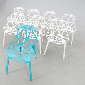 Konstantin Grcic chairs, 8 pcs "Chair one" for Magis, 21st century.