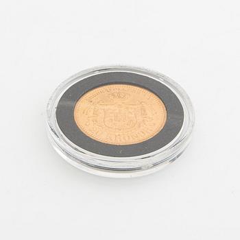 Guldmynt Sverige, Oscar II 20 kr, 1899.