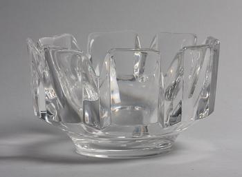 SKÅL, glas, Orrefors, Lars Hellsten. Sign.