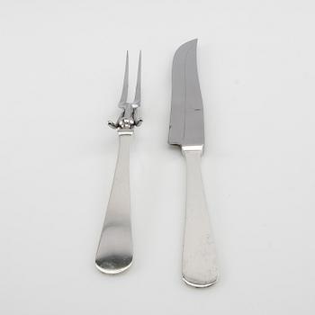 Wiwen Nilsson, Trancher cutlery 2 dlr silver, Lund 1950 and 1960.