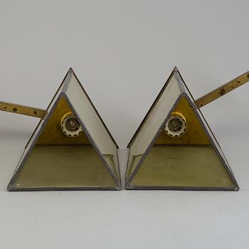 A  pair of 1930's/40's wall lights.