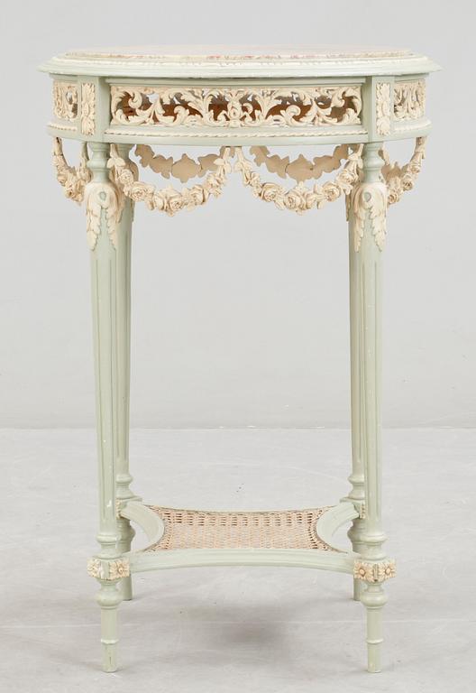 SALONGSGRUPP, 7 delar, Louis XVI-stil, 1900-tal.