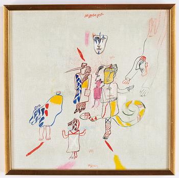 Madeleine Pyk, oil on canvas, signed.