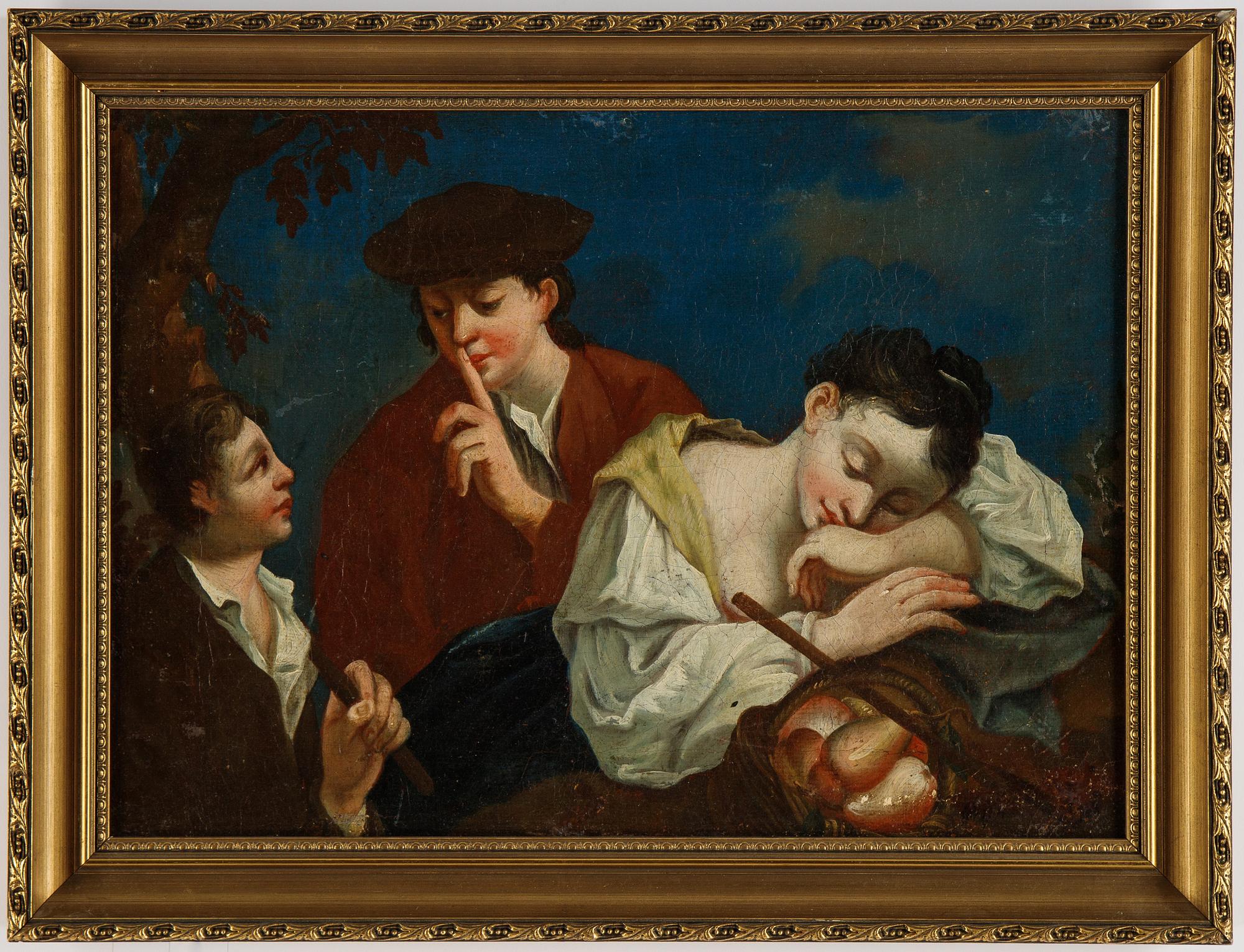 Gioavanni Batista Piazetta, in the manner of, oil on canvas/panel.