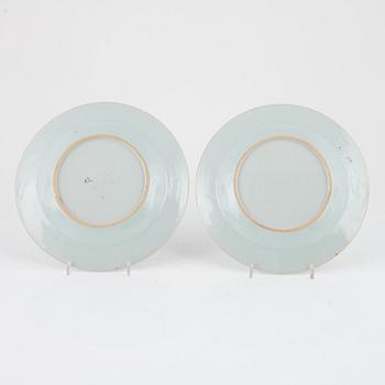 A set of seven imari dishes, Qing dynasty, 18th Century.