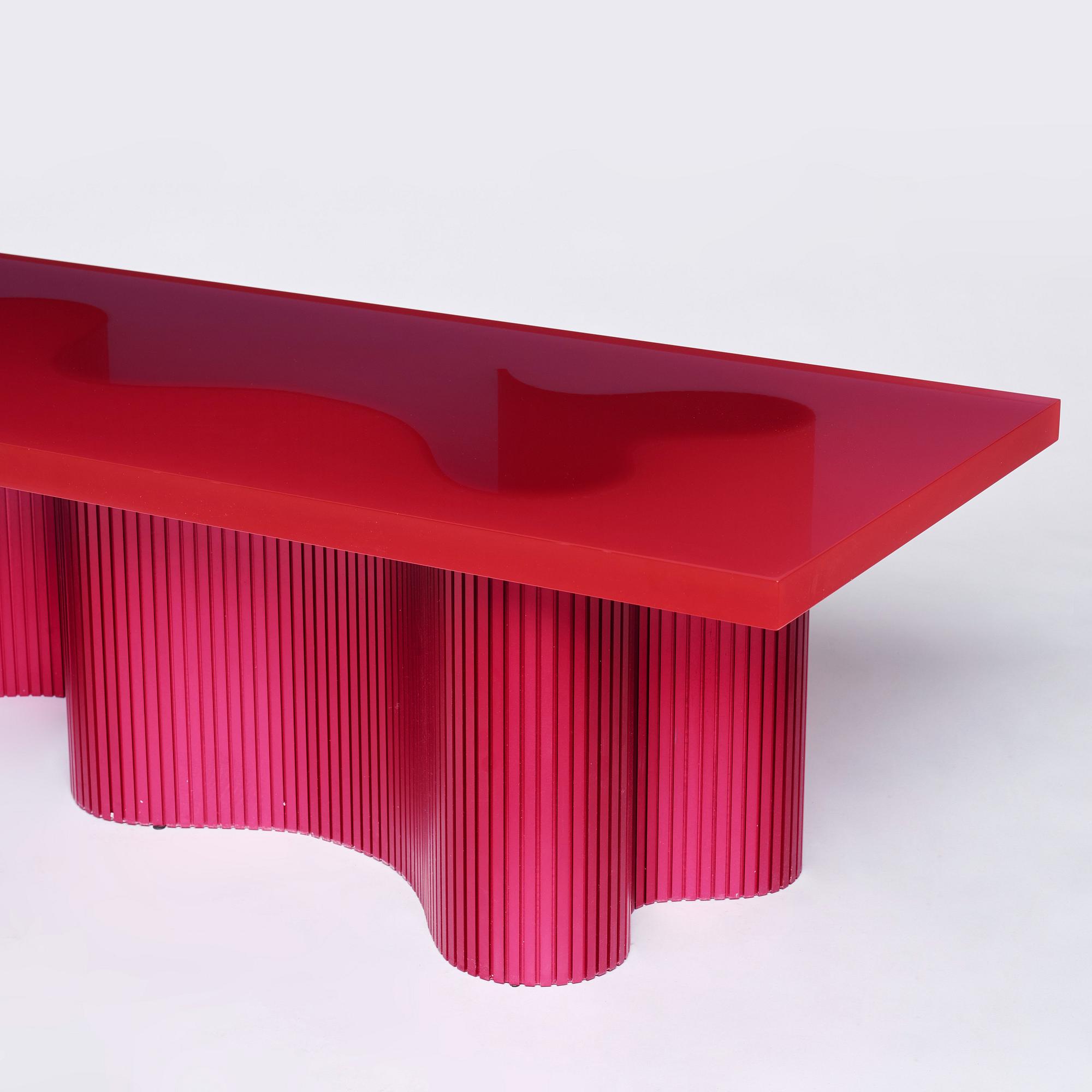 Erik Olovsson, a low table, 'Spine', Studio E.O., his own studio, 2020.