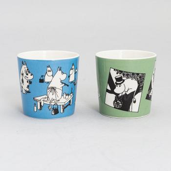 Muumimukeja, 2 kpl, posliinia, Arabia Finland 1990-1993.