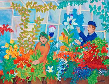 119. Lennart Jirlow, In the greenhouse.