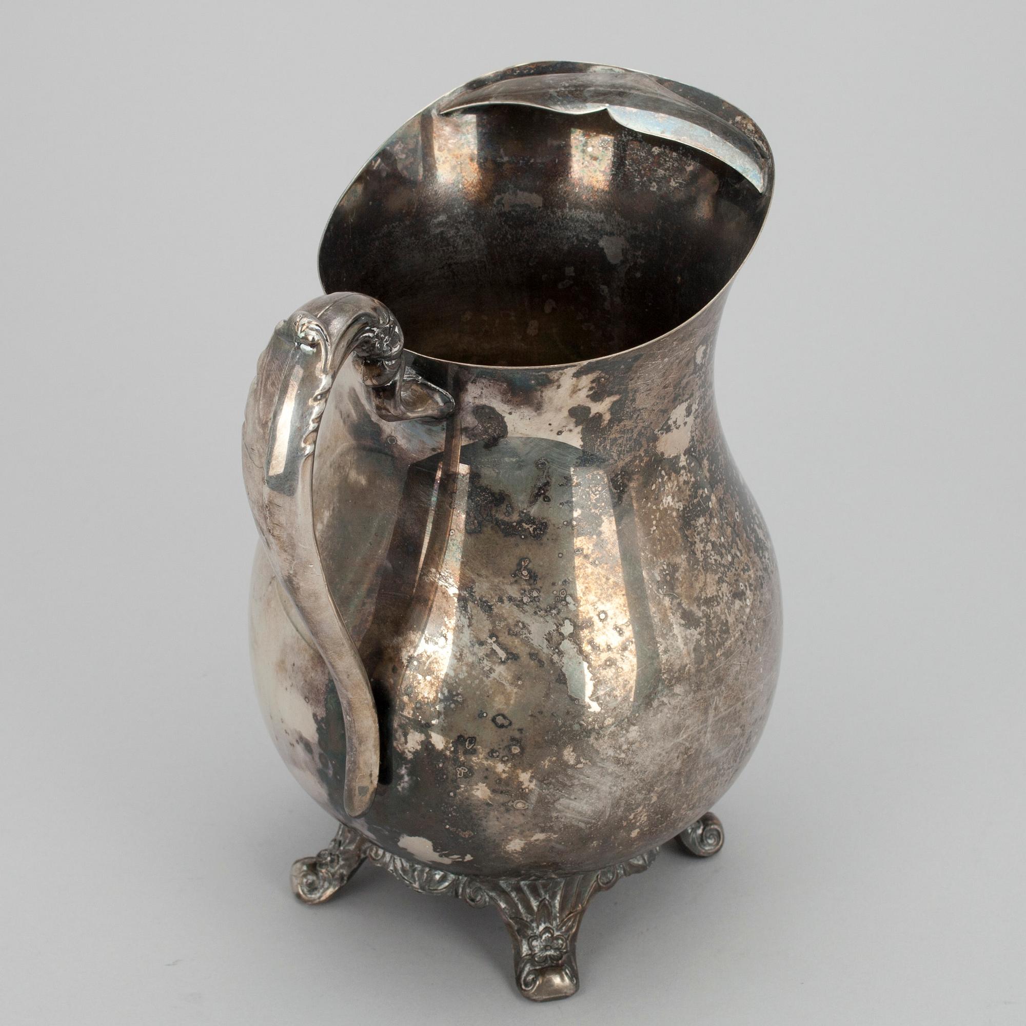 KANNA, försilvrad, rokokostil, F.B. Rogers Silver co, Usa 1800-talets slut.