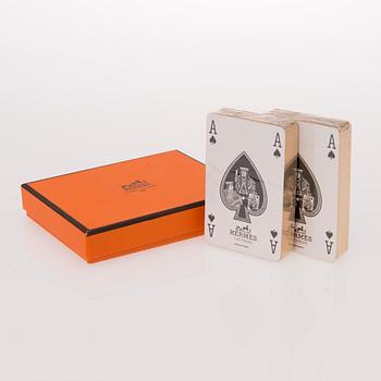 HERMÈS, playing cards.