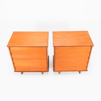 Ilmari Tapiovaara, A pair of bedside tables model 1503 for Asko Finland, 1960s.
