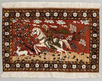 MATTA, old, Kashmir, figural, ca 122 x 79 cm.