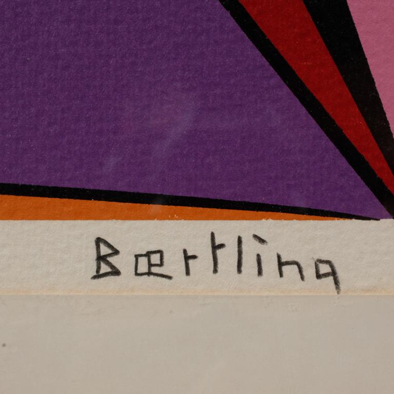 OLLE BAERTLING, färgserigrafi, Olle Baertling, signerad och numrerad 69/100.