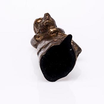 MATTI HAUPT, skulptur, polerad brons, signerad.