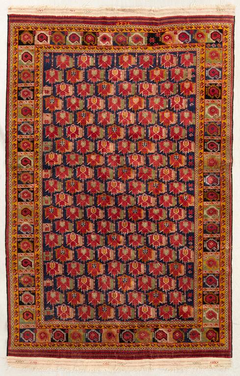 Mata Turkmensk antik/semiantik märkt TCCP (Turkmenska socialistiska sovjetrepubliken) ca 242x158 cm.