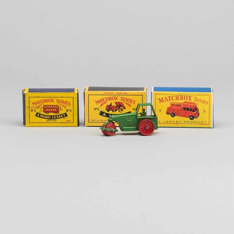 LESNEY MATCHBOX SERIES, 4 st, Bland annat Road Roller RW 01C-2.