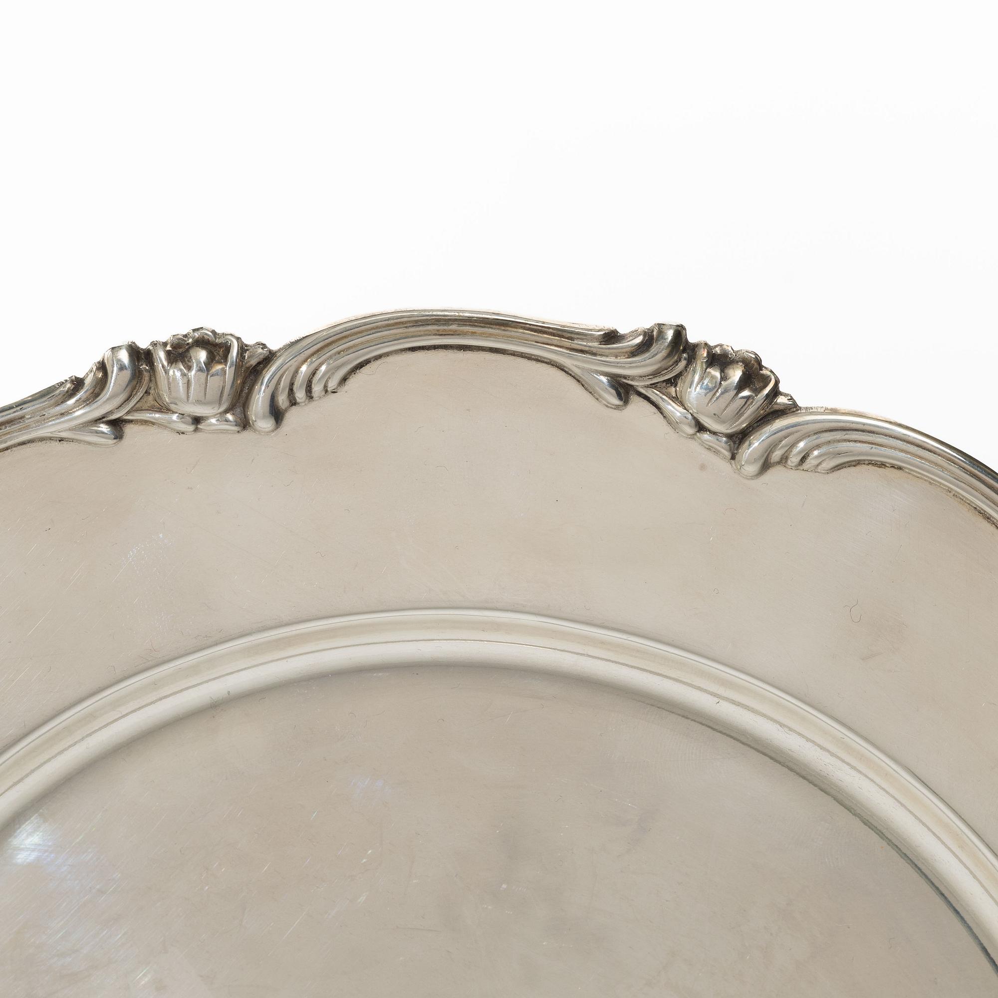 Plates, 11 pcs, sterling silver, Camusso, Peru, second half of the 20th Century.