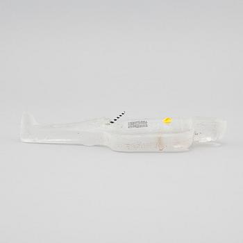 a glass object for Kosta Boda, unique, signed.