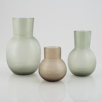 GUAXS, vases, 3 pcs, "Yeola", Germany, contemporary.