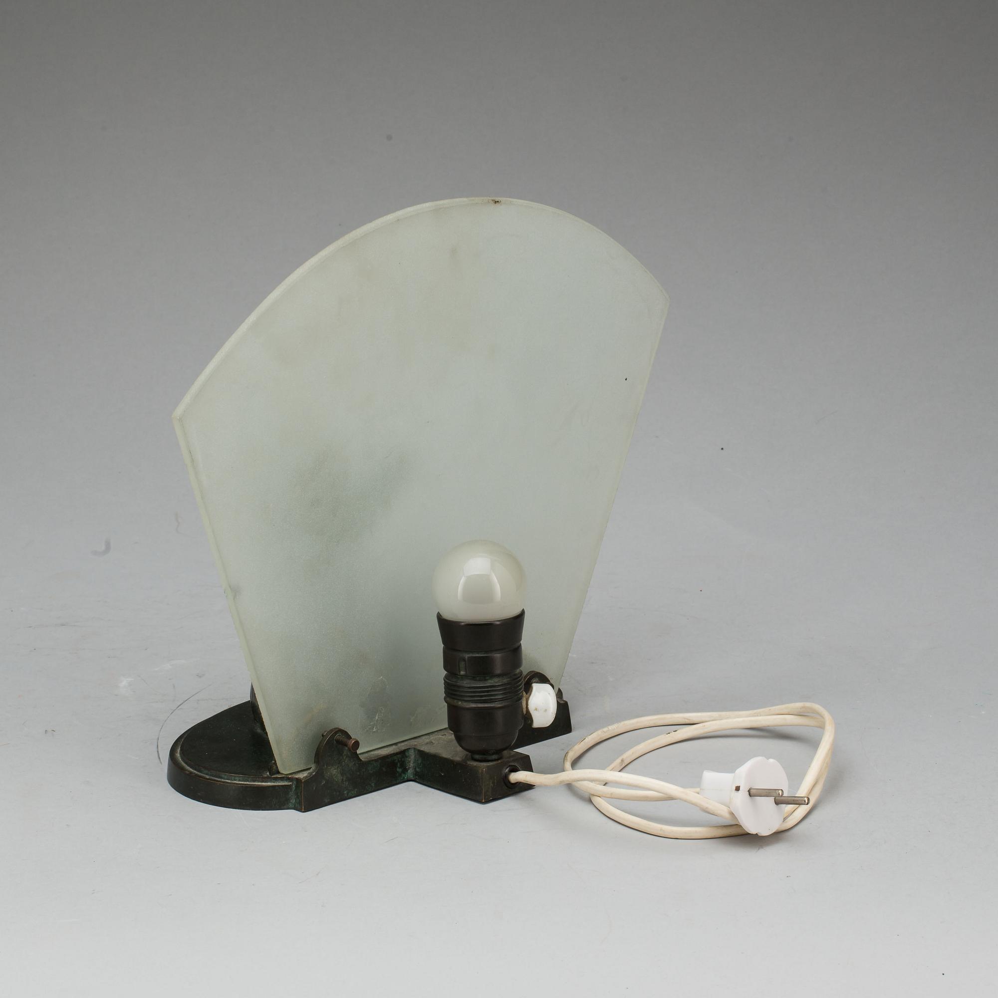 BORDSLAMPA, art deco. 1900-talets första hälft.