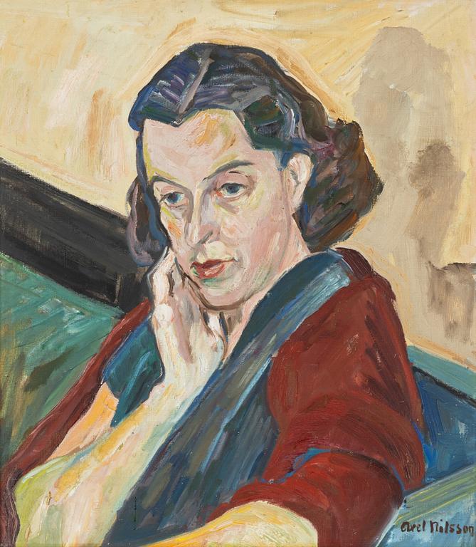 Axel Nilsson, Portrait of the Artist's Wife Martha.