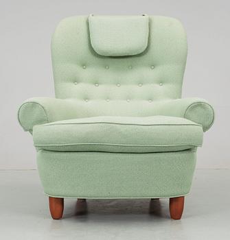 FÅTÖLJ, "Jättepadda", Carl Malmsten för OH Sjögren, 2004.