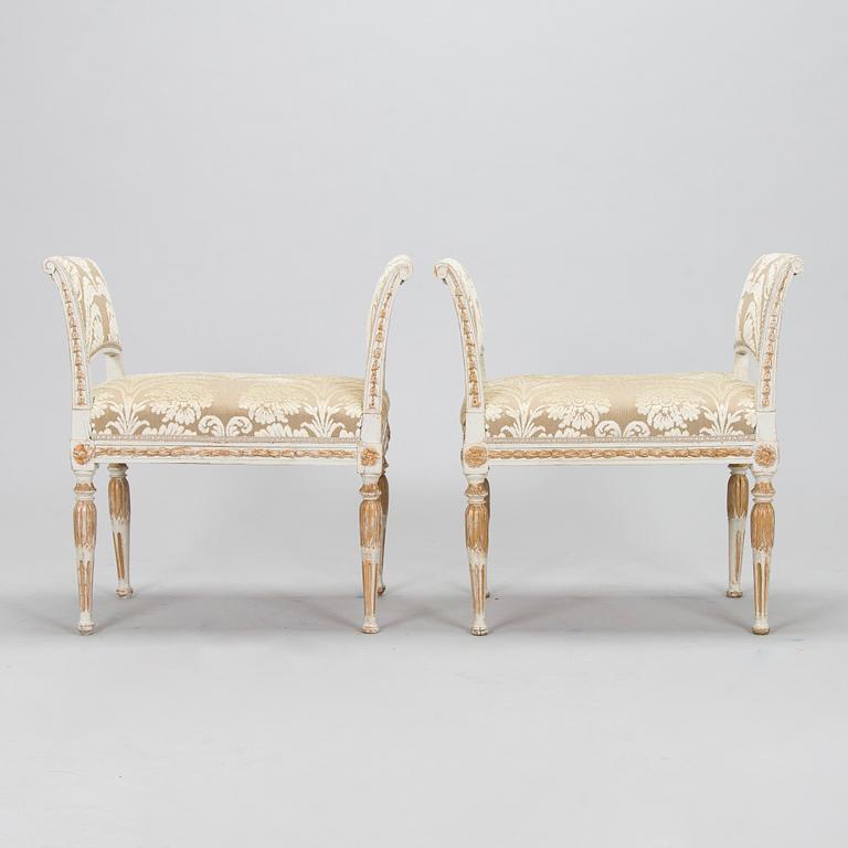 Banketter, ett par, omkring år 1800, Sengustavianska.