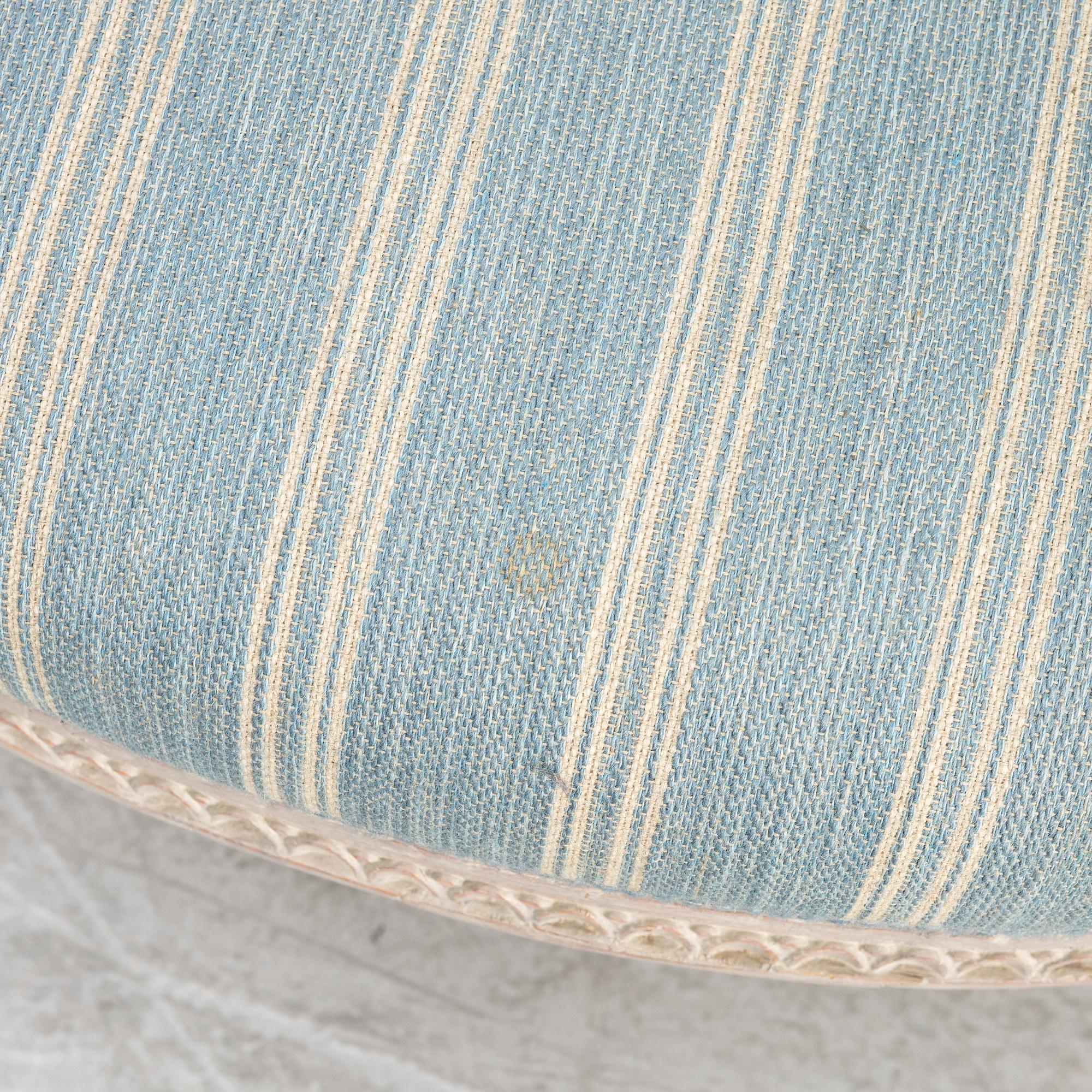 A set of three late Gustavian open Armchairs by O. Eriksson (1754-1808).