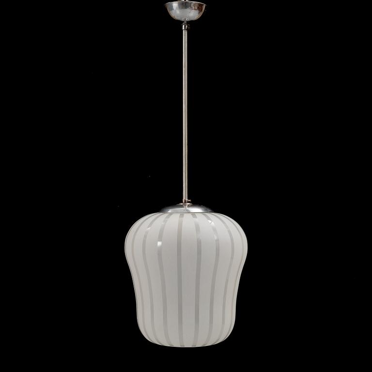Taklampa, modell 11259B, Arvid Böhlmarks Lampfabrik, 1930-tal.