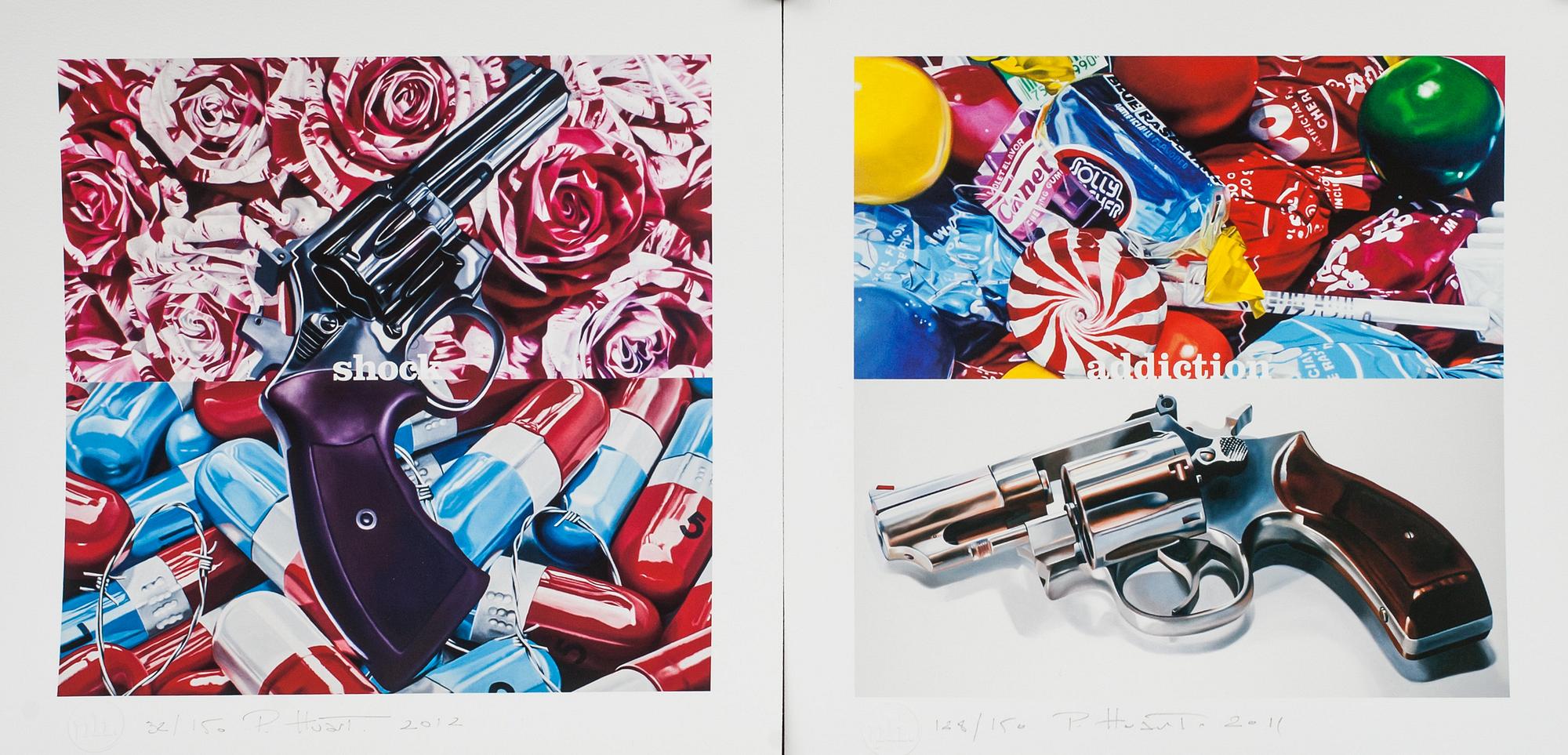 PHILIPPE HUART, 2 st, gicléetryck, signerade resp. numrerade 32/150 och 128/150.