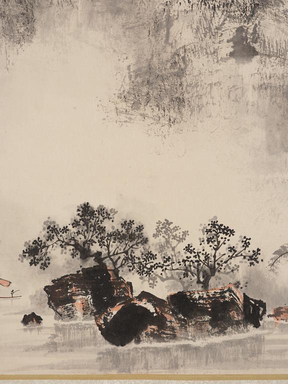 Unidentified artist, Mountainious landscape, China, 20th century.