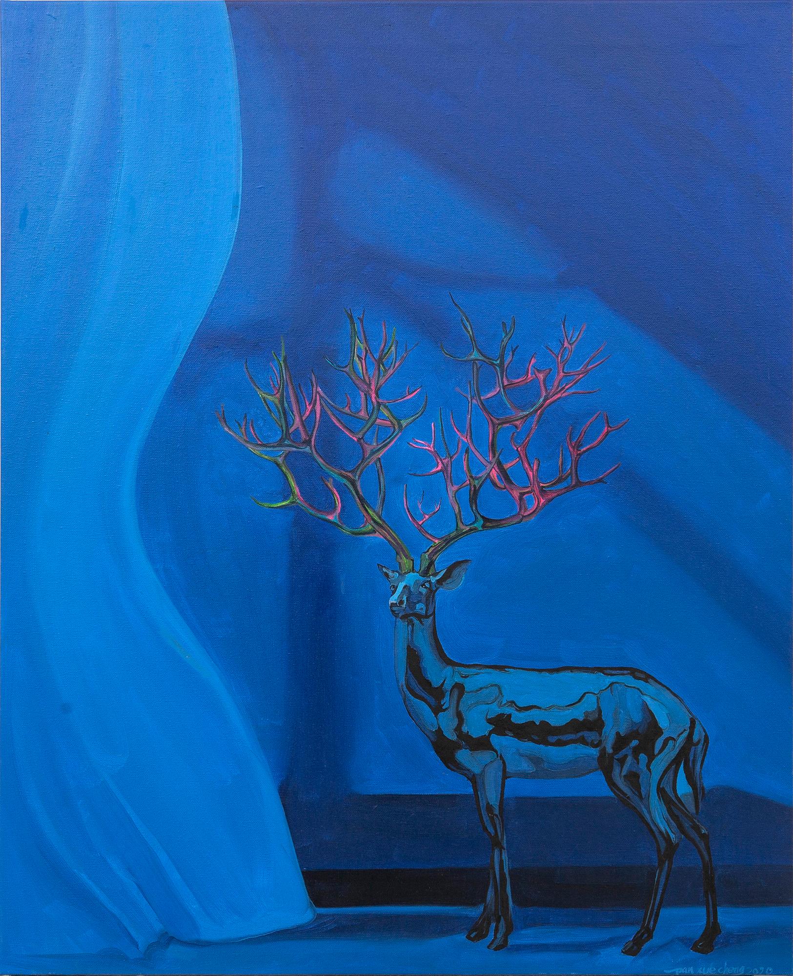 Pan Zun Cheng, "Blue Moose Series #6".