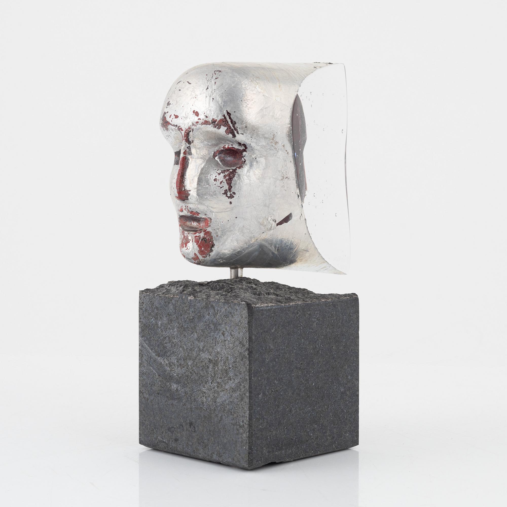 Bertil Vallien, a limited edition glass sculpture, Kosta Boda, Sweden, signed.