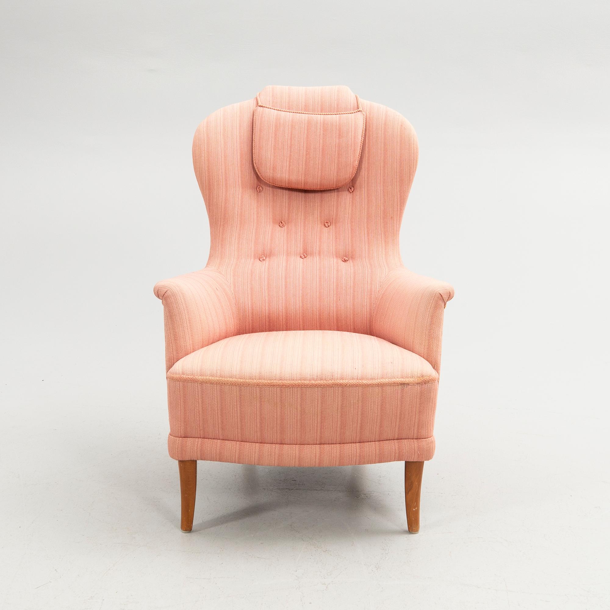 Carl Malmsten, armchair, "Farmor", AB O.H. Sjögren, Tranås, second half of the 20th century.