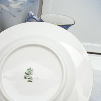 KAFFESERVIS, 35 delar "Blå Måsen" Bing & Gröndal, Danmark.