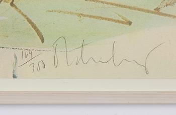 Claes Oldenburg, "Proposec Colossal Monument for Battersea Park, Lindon, Drum Set 1966".