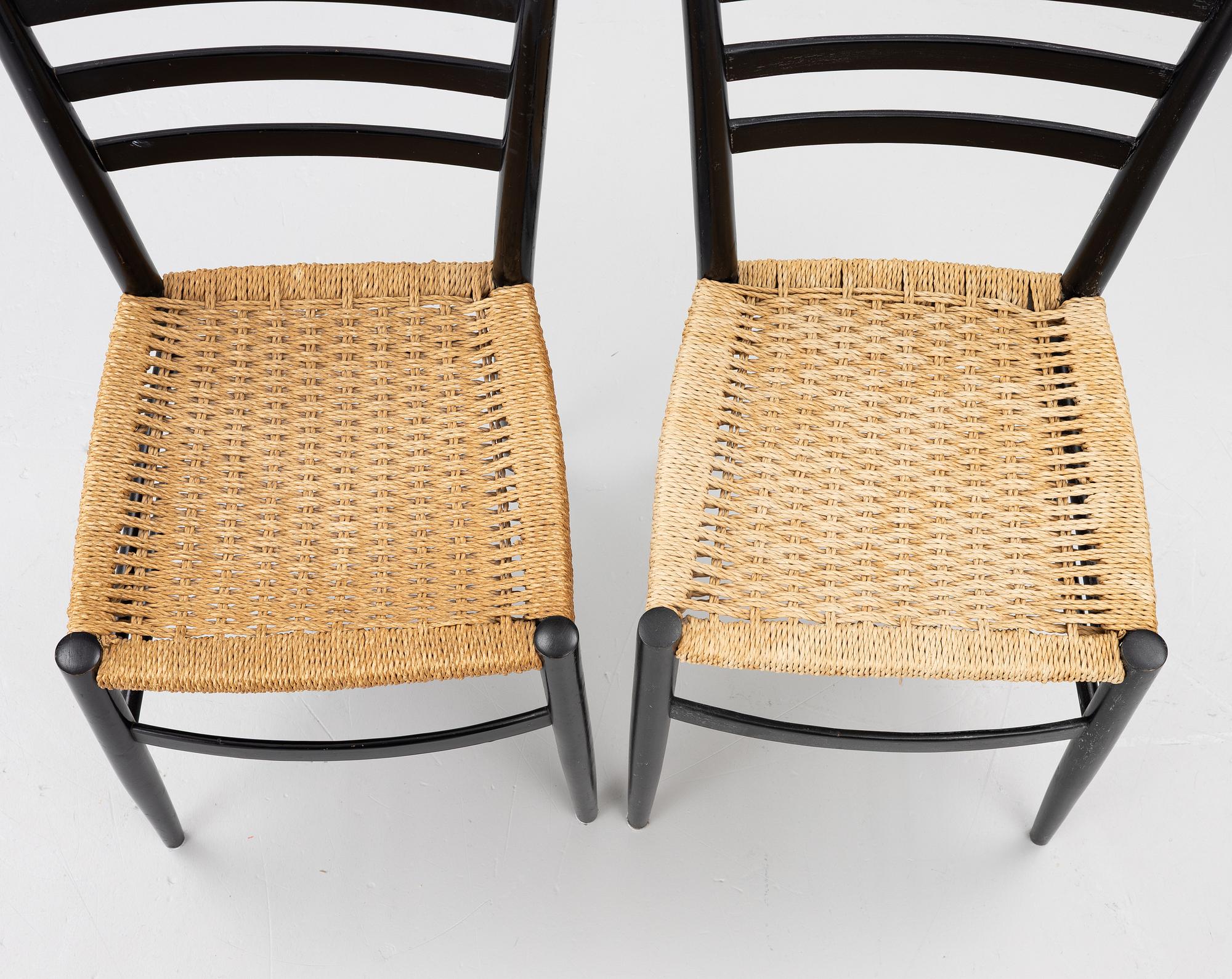 5 chairs, 'Bologna', IKEA.