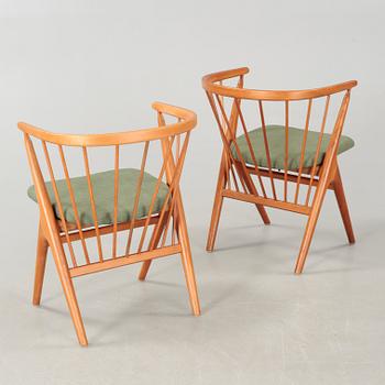 A pair of 1950/60s Helge Sibast armchairs from Sibast Furiture, Denmark.