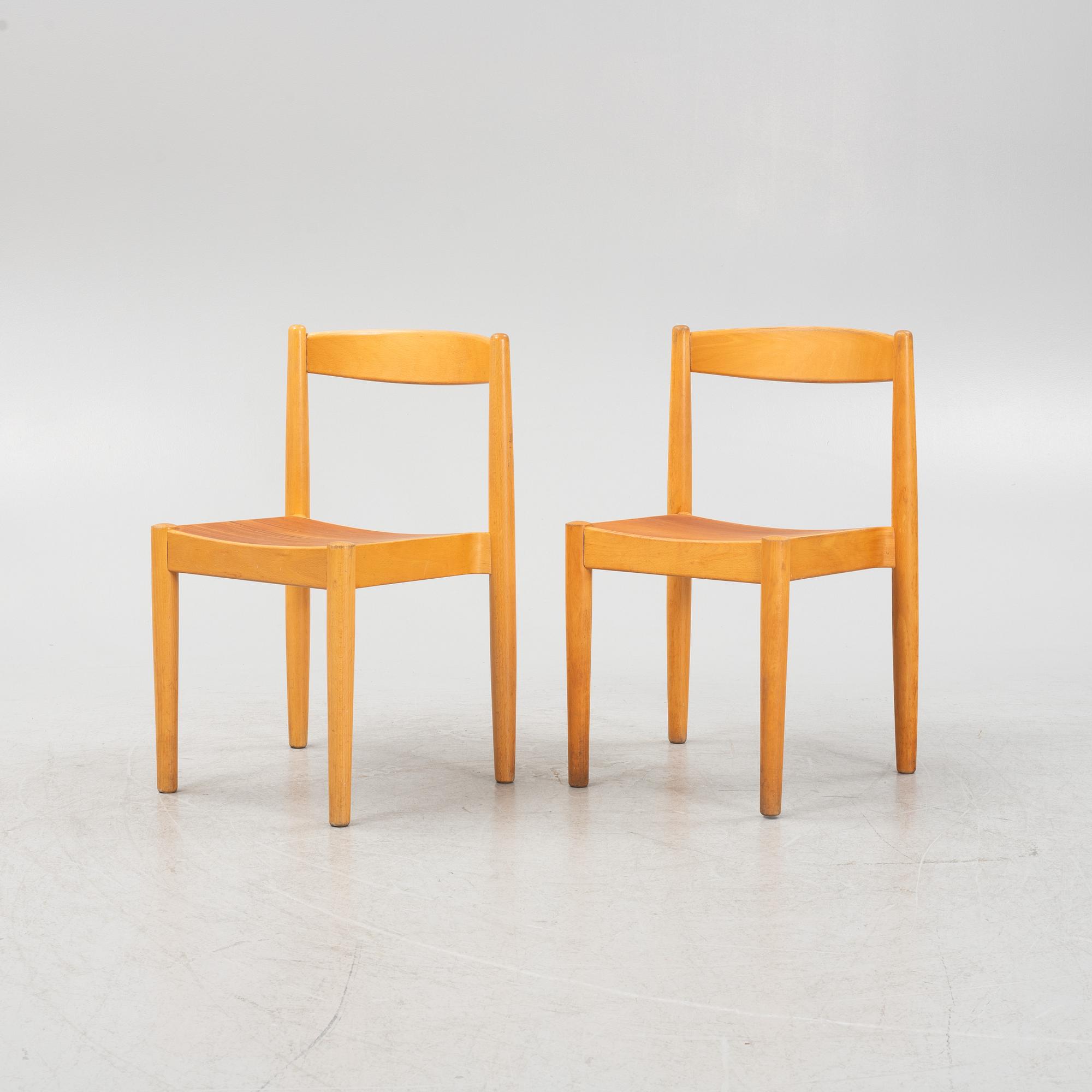 A set of ten 'Stapelstol USA-1' chairs, Bjärnums Möbelfabriker AB, 1960's/70's.