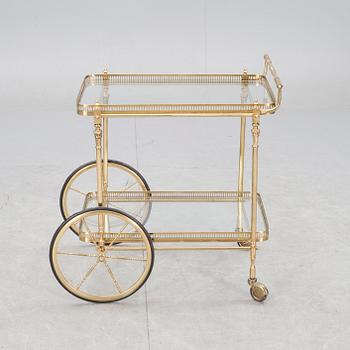 SERVERINGSVAGN, mässing, 1900-talets mitt.