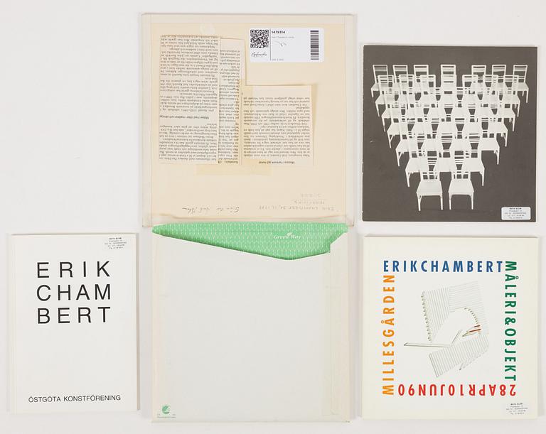 Erik Chambert, collage, signerad EC.