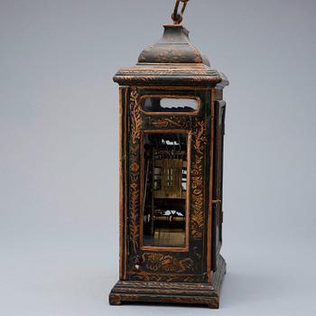 An English 18th century table clock, dial signed Markwick London.