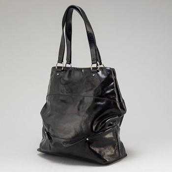 CÉLINE, A patent Laquered leather Tote Bag.
