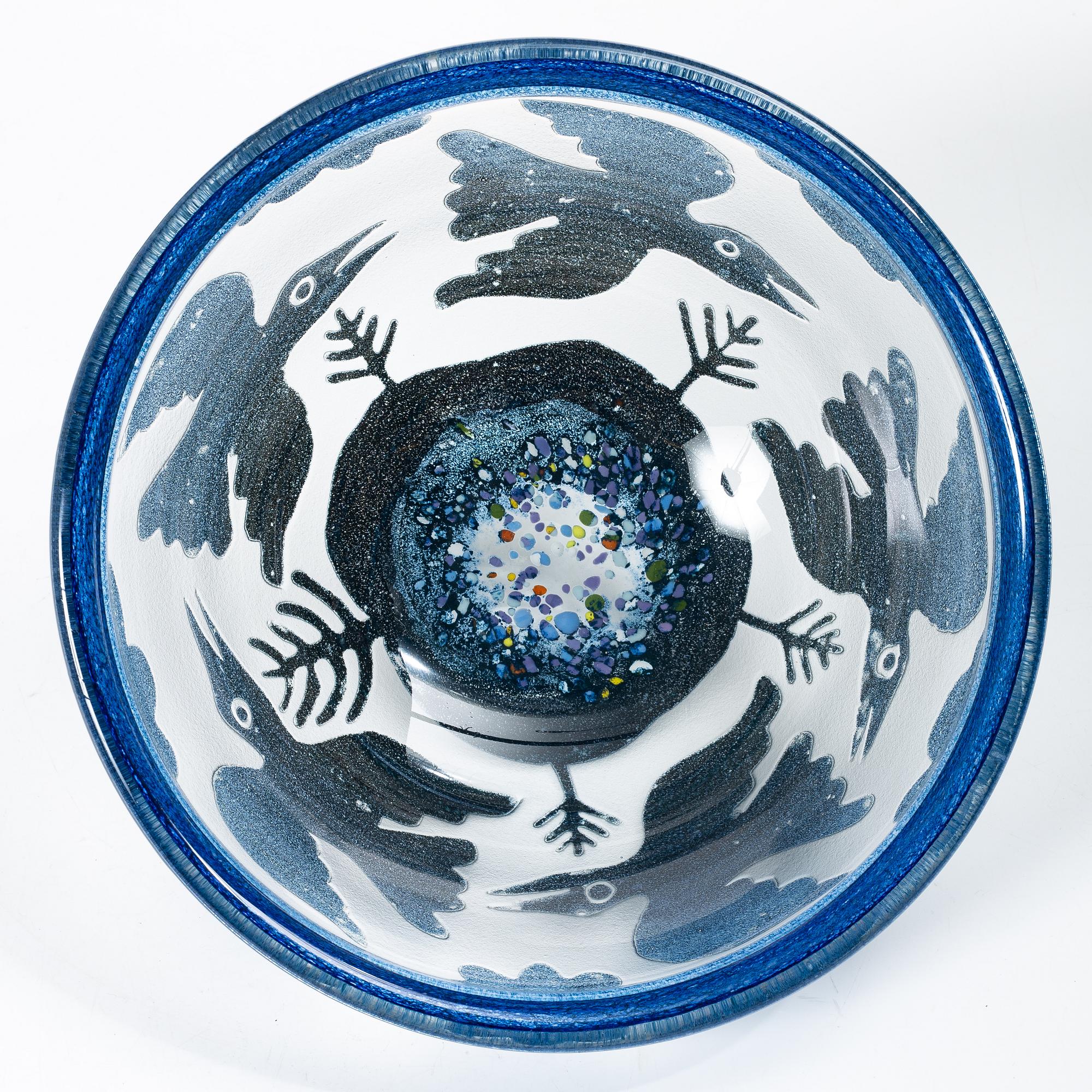 Bertil Vallien, a bowl, Boda Ateljé.