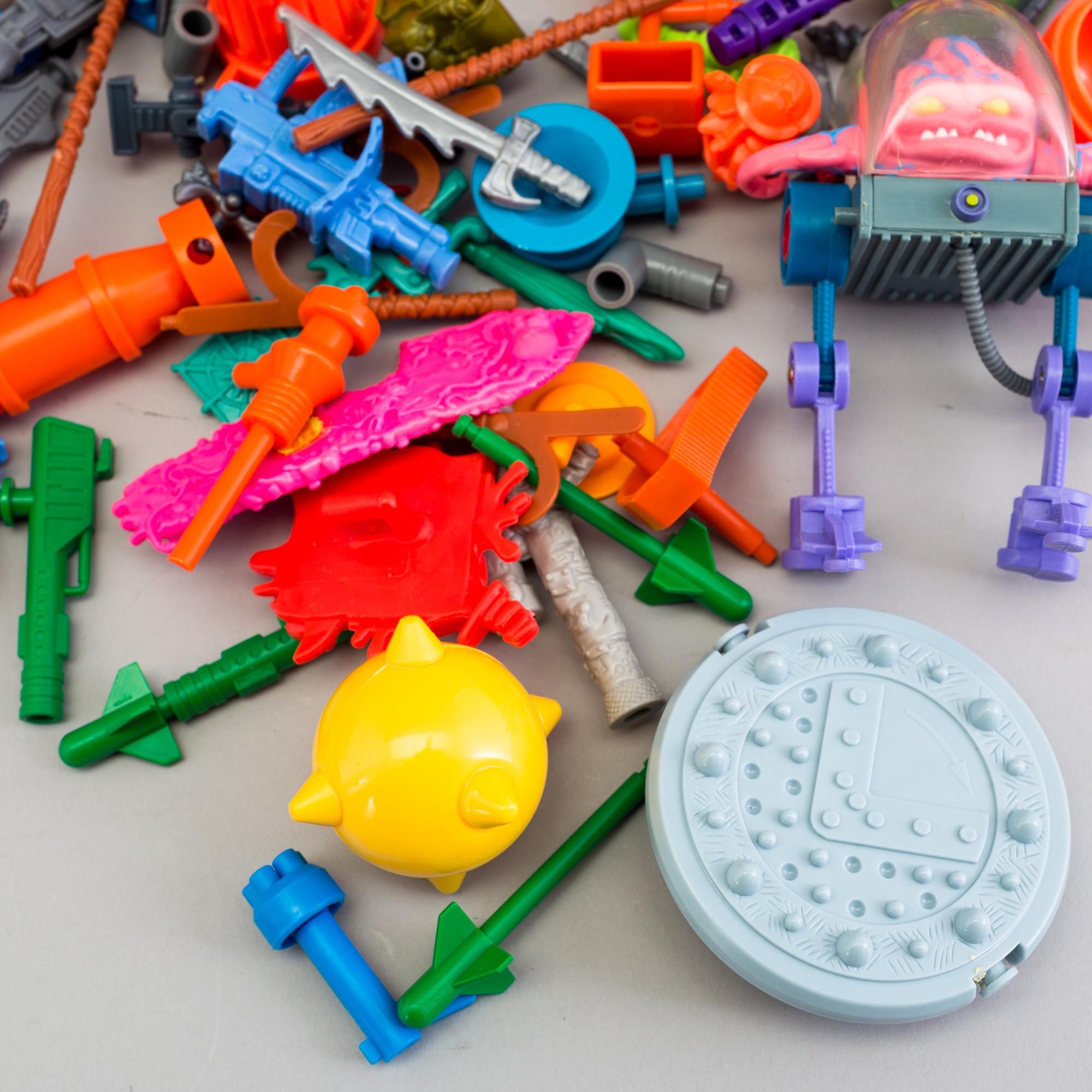 TURTLES, 36 delar, Playmates toys, 1980/90-tal.