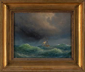 VILHELM MELBYE, attributed to, oil on canvas.